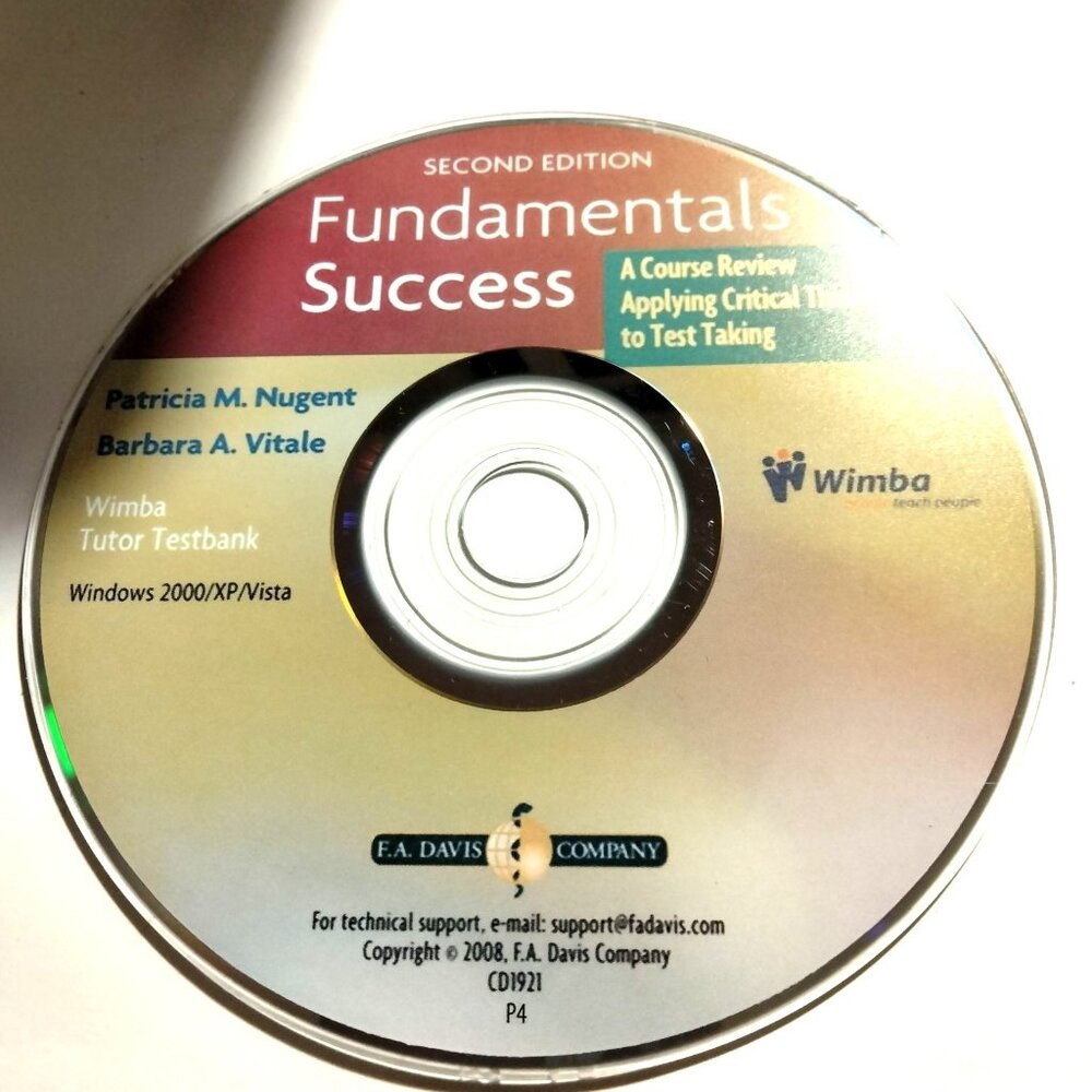 Davis Fundamentals Success Course Review Critical Thinking Test Taking 2008 CD